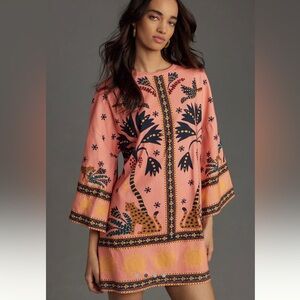Farm Rio Printed Shift mini dress